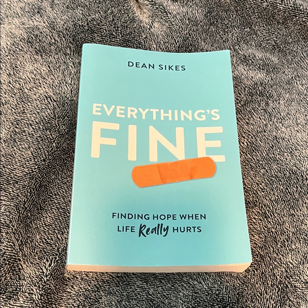 Blue 'Everything's Fine' Book by Dean Sikes